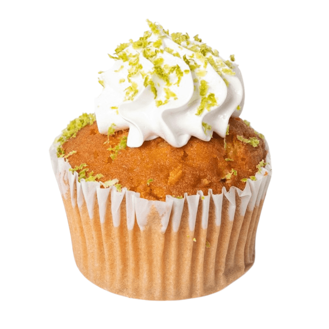 Cupcake de Limón decorado con Merengue Italiano