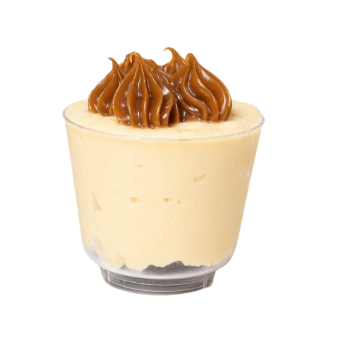 Mousse de Tres leches con trocitos de Brownie y Dulce de leche