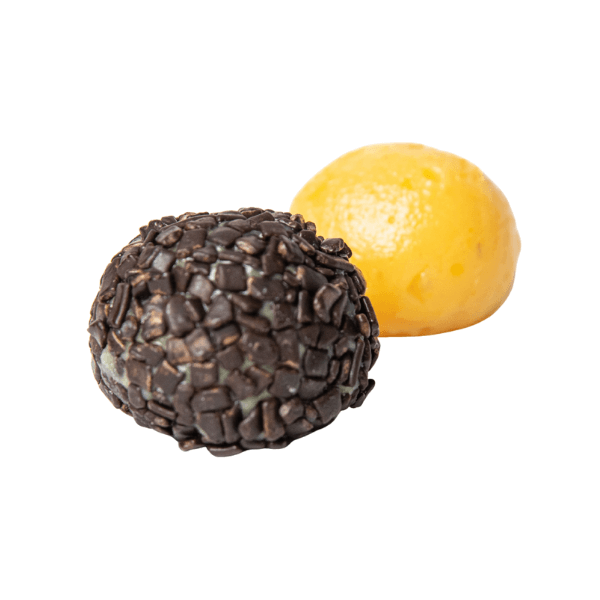 Brigadeiros de Naranja con Chocolate Dark